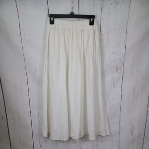 NWOT A new day Linen blend Midi Skirt
